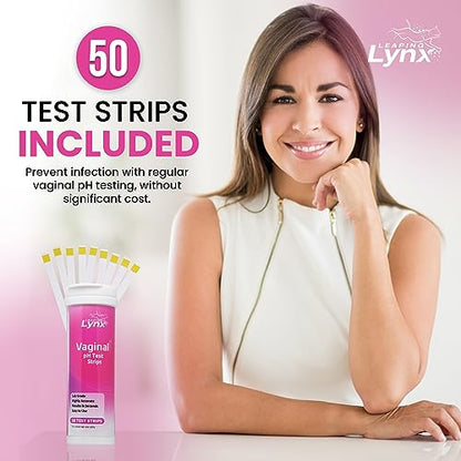 5-Minute Vaginal pH Test Kit for Women - 50 Premium-Quality Vaginal Heath pH Test Strips Included Leaping LynxBuy Supplements Australia