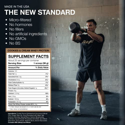 RAW Whey Isolate Protein Powder, Cookies N Cream - 100% Grass-Fed Sports Nutrition RAWBuy Supplements Australia