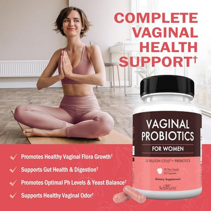 16in1 Vaginal Probiotics for Women (10 Powerful Strains + Organic Prebiotics) BioSchwartzBuy Supplements Australia