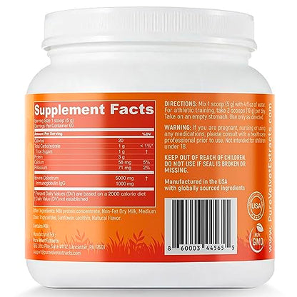 Pure Velvet Colostrum Powder for Gut Health, Bloating, Hair Growth, Immune Support Pure VelvetBuy Supplements Australia