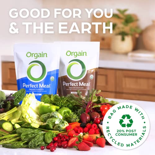 Orgain Organic Perfect Meal Replacement Protein Powder, Vanilla - 25g Plant Based Protein OrgainBuy Supplements Australia