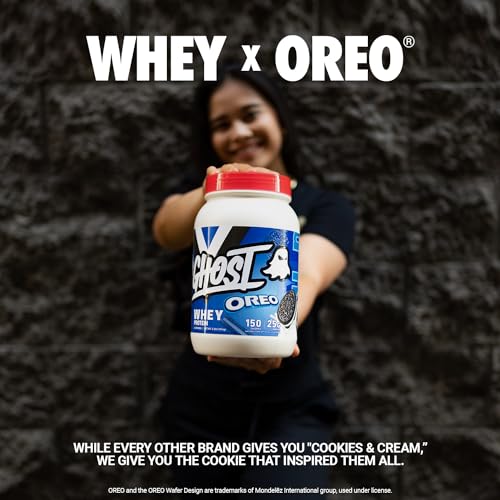 GHOST Whey Protein Powder, Oreo - 2LB Tub, 25G of Protein - Cookies & Cream Flavored GHOSTBuy Supplements Australia