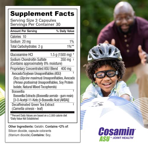Cosamin ASU Joint Health Supplement – Advanced, Faster-Acting Formula, 90 Capsules Nutramax LaboratoriesBuy Supplements Australia