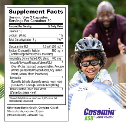Cosamin ASU Joint Health Supplement – Advanced, Faster-Acting Formula, 90 Capsules Nutramax LaboratoriesBuy Supplements Australia