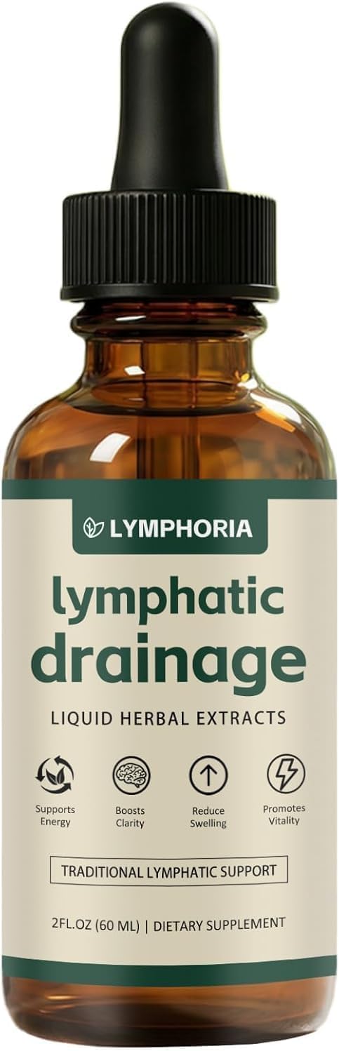 Lymphoria Lymphatic Drainage Drops, 59ml, Wellness Detox Oil, Reduces Face and Body Swelling, Vegan, Sugar-Free (1 PCS) Generic buy supplements Au
