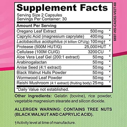 Cyrixs Health Candida Complex | Boost Your Immune System | All Natural Gut Cleanse with Herbs, Antifungals Cyrixs HealthBuy Supplements Australia