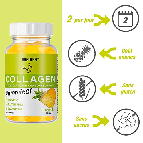 Weider Collagen Gummies - with Collagen for Joints and to take Care of Bones and Cartilage WeiderBuy Supplements Australia