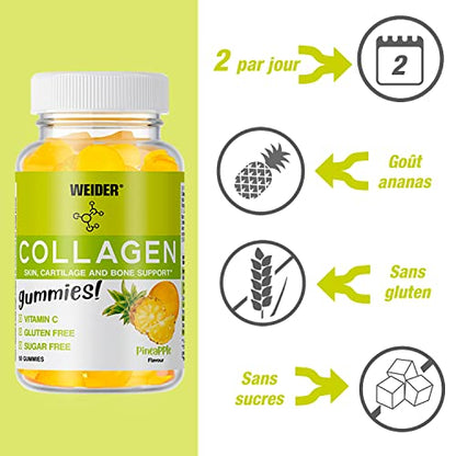 Weider Collagen Gummies - with Collagen for Joints and to take Care of Bones and Cartilage WeiderBuy Supplements Australia