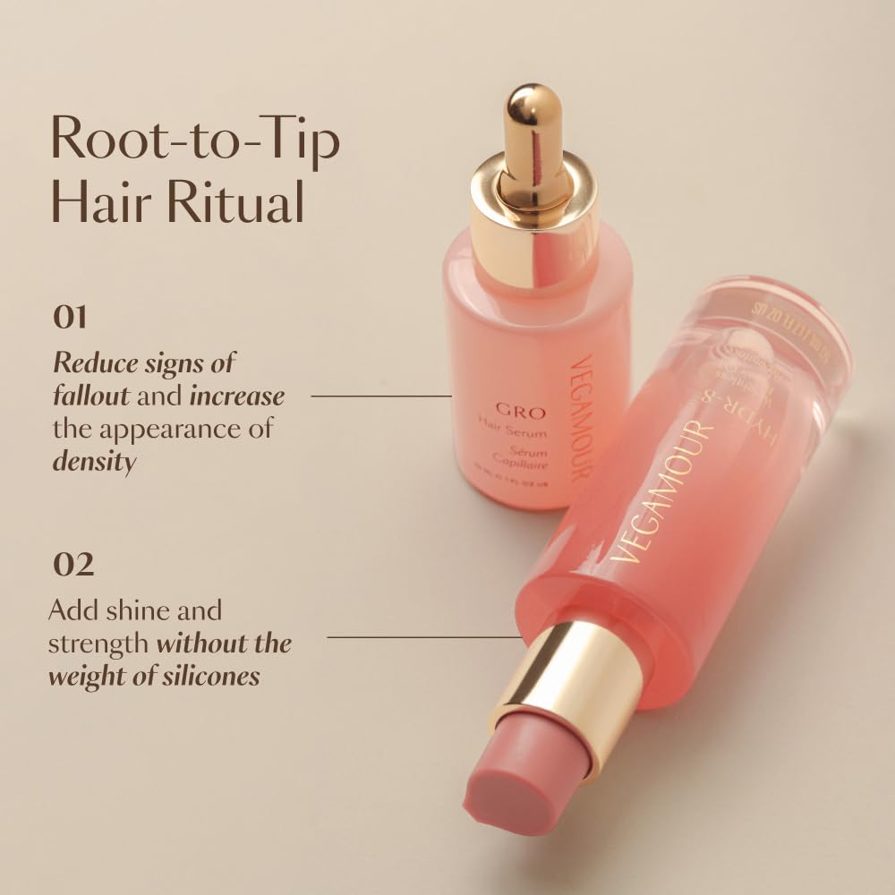 Vegamour GRO and Shine Kit Includes GRO Hair Serum & HYDR-8 Weightless Repair Oil for Fine or Thinning Hair VEGAMOURBuy Supplements Australia