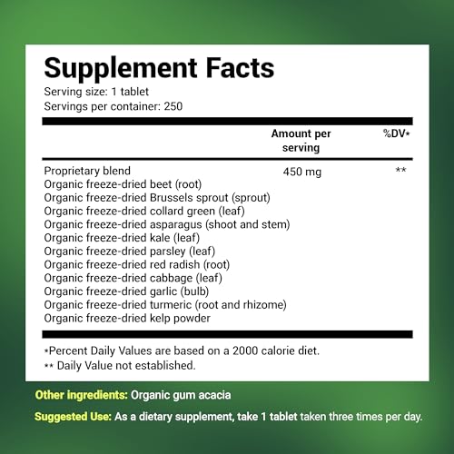 Dr. Berg's Greens Superfood Cruciferous Vegetable Tablets - Vegetable Supplements Dr. Berg NutritionalsBuy Supplements Australia