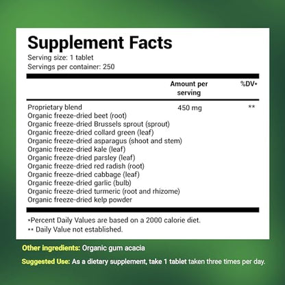 Dr. Berg's Greens Superfood Cruciferous Vegetable Tablets - Vegetable Supplements Dr. Berg NutritionalsBuy Supplements Australia