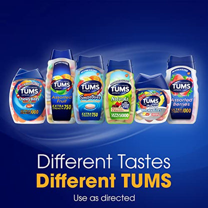 TUMS Antacid Chewable Tablets, Extra Strength for Heartburn Relief, Assorted Fruit TUMSBuy Supplements Australia