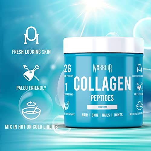 Warrior Collagen Peptides - Collagen Powder - 180g - Made from Premium Bovine Hydrolysed Collagen WarriorBuy Supplements Australia