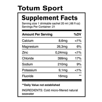 Quicksilver Scientific Totum Sport Drinkable Sachets, 21-25 ml, 30 Count Quicksilver ScientificBuy Supplements Australia