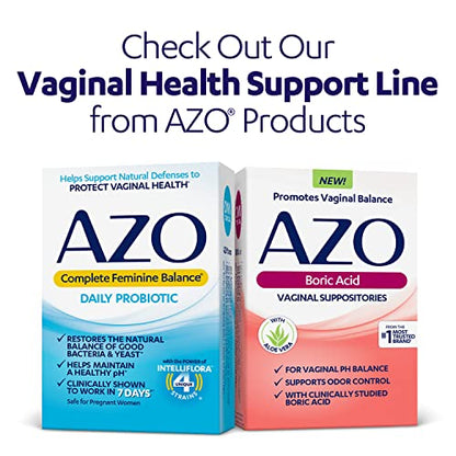 AZO Yeast Plus Dual Relief Tablets, Yeast Infection and Vaginal Symptom Relief, Relieves Itching & Burning AZOBuy Supplements Australia