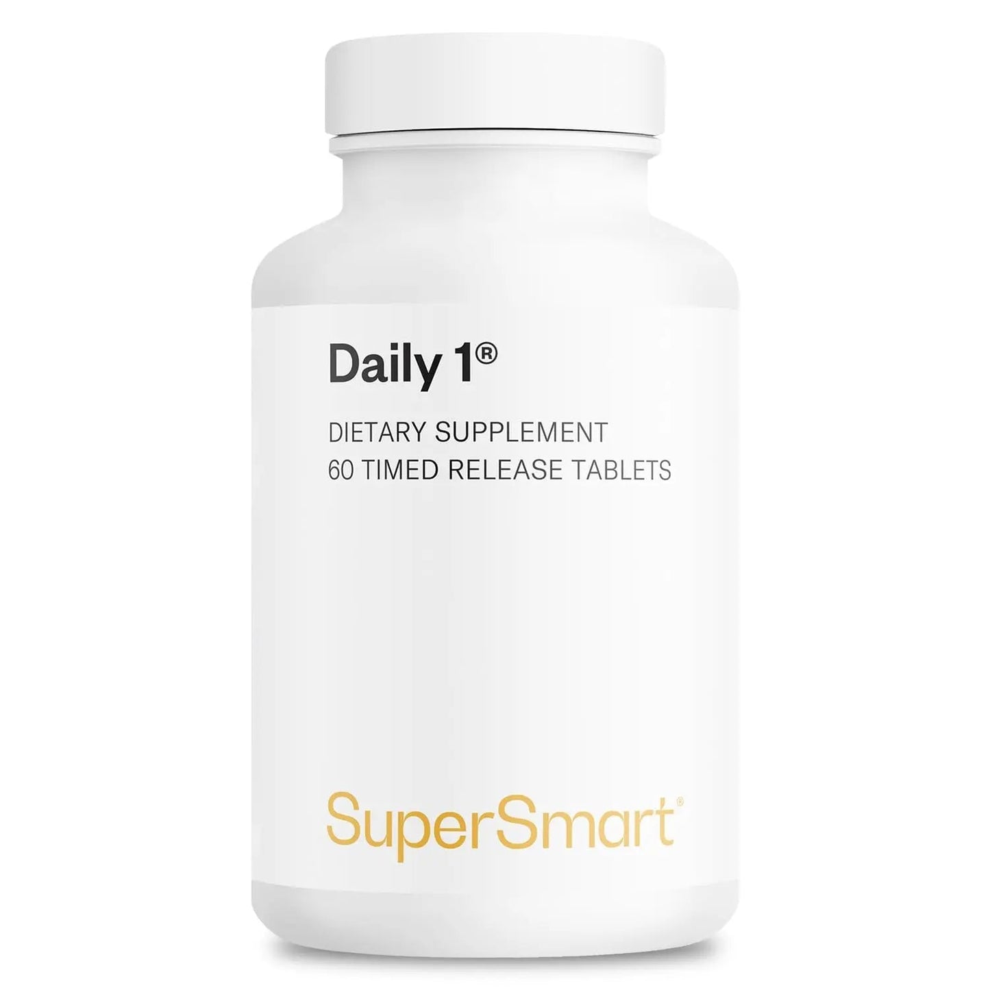 Supersmart - Daily 1® Timed Release - Multivitamin Supplement for Women & Men - with BioPQQ®, Vitamin A, B, C, D & E, Biotin, Quercetin & Fisetin | Supersmart