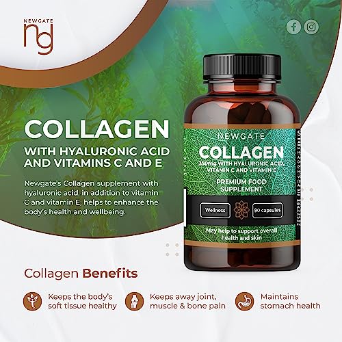 Newgate Labs Marine Collagen 350mg with Hyaluronic Acid, Vitamin C & Vitamin E Newgate LabsBuy Supplements Australia