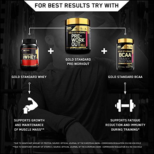Optimum Nutrition Gold Standard Pre Workout Watermelon Flavoured Powder, 330g Optimum NutritionBuy Supplements Australia
