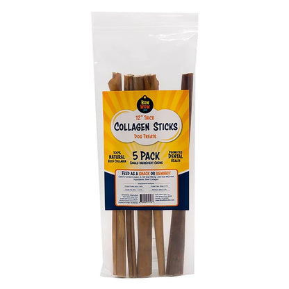 Bow Wow Labs 12" SafeFit Collagen Sticks for Dogs 5 Pack/Jumbo – All-Natural Chews for Joint, Gut, Bone & Oral Health Bow Wow LabsBuy Supplements Australia