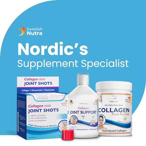 Swedish Nutra Collagen 10000 Joint Shots | High Strength Type 1, 2 & 3 Collagen for Body, Joints & Ligaments Swedish NutraBuy Supplements Australia