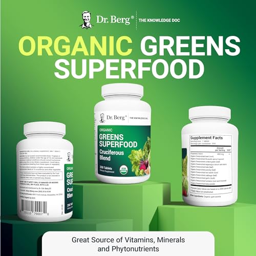 Dr. Berg's Greens Superfood Cruciferous Vegetable Tablets - Vegetable Supplements Dr. Berg NutritionalsBuy Supplements Australia