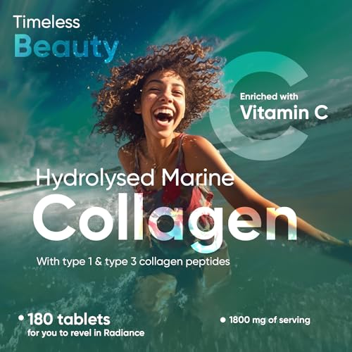 Hydrolysed Marine Collagen Tablets 1800mg - Collagen Supplements for Skin, Hair, and Slumber- for Men & Women WeightWorldBuy Supplements Australia