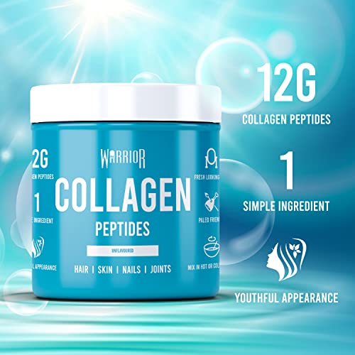 Warrior Collagen Peptides - Collagen Powder - 180g - Made from Premium Bovine Hydrolysed Collagen WarriorBuy Supplements Australia