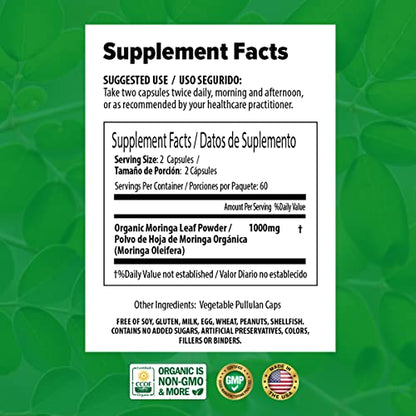 PURA VIDA Moringa Capsules Single Origin Moringa Powder Organic. Moringa Leaf PURA VIDA MORINGABuy Supplements Australia