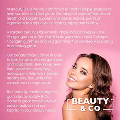 Beauty & Co Collagen Gummies by - 120 Marine Collagen Gummies with Biotin, Vitamin C & Selenium (120) Beauty & CoBuy Supplements Australia