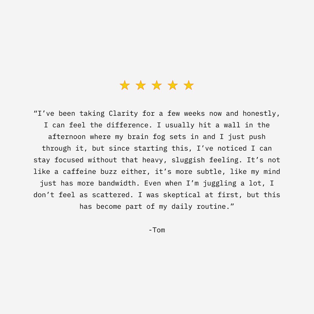 Mikra Clarity Nootropic Focus Drink Mix - Daily Cognitive & Calm Support Formula with Citicoline, Lion’s Mane & L-Theanine - Calm Drink Mix & Focus Aid for Energy and Clarity - 14 Single-Serve Sachets MikraBuy Supplements Australia