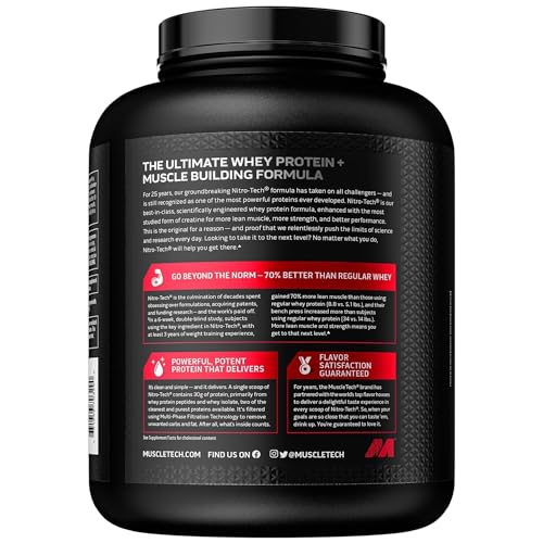 Whey Protein Powder, MuscleTech Nitro-Tech Whey Protein Isolate & Peptides, Protein MuscleTechBuy Supplements Australia