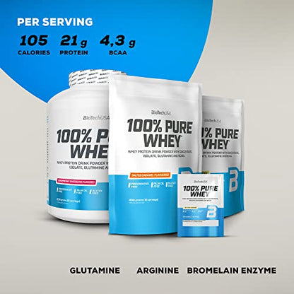 BioTechUSA 100% Pure Whey | Protein Powder with BCAA and Glutamine | Gluten-Free, Palm Oil Free BioTechUSABuy Supplements Australia
