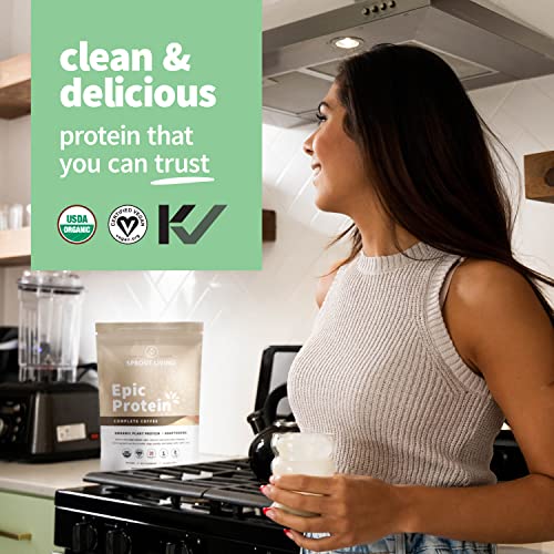 Sprout Living, Epic Protein, Plant Based Protein & Superfoods Powder, Complete Coffee Sprout LivingBuy Supplements Australia