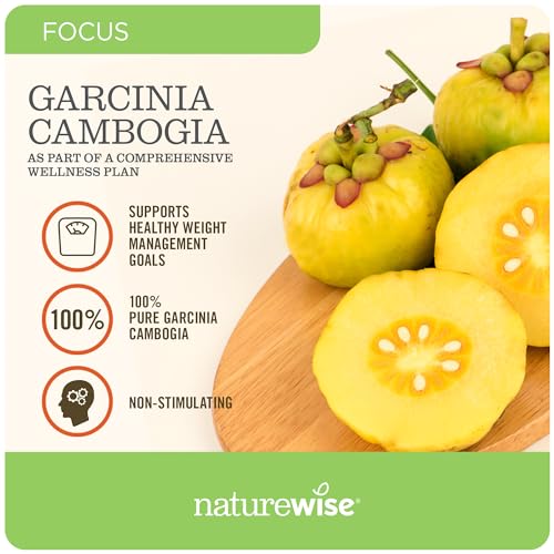 Naturewise Garcinia Cambogia with Pure Garcinia Cambogia Extract, 60% HCA Concentrati NatureWiseBuy Supplements Australia