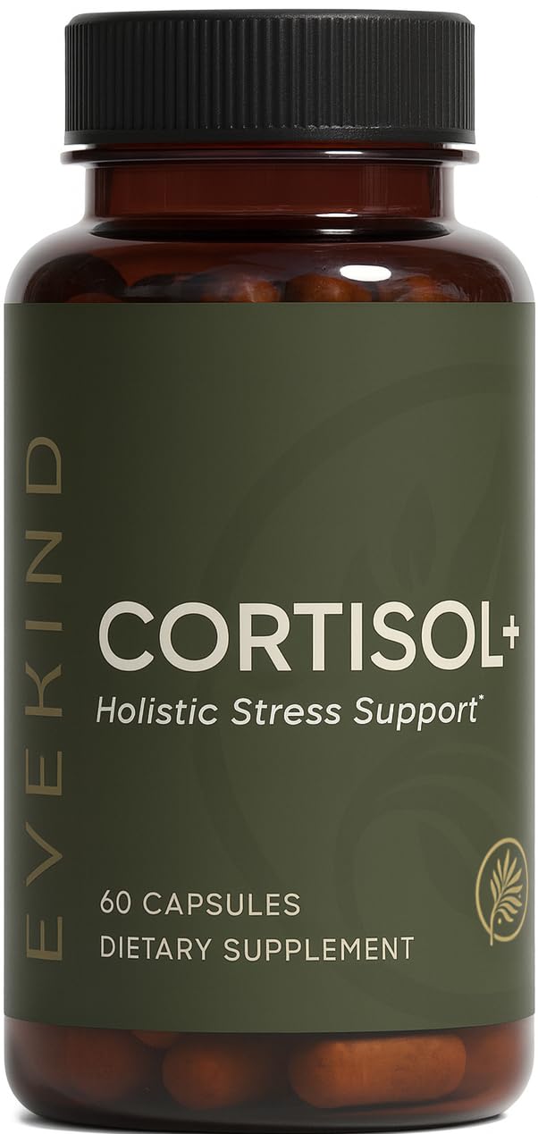 EVEKIND Cortisol Manager + Women’s Stress Relief & Hormone Balance Supplement – Adrenal Support for Mood, Focus & Energy – KSM-66® Ashwagandha, Rhodiola, L-Theanine – Vegan, Non-GMO, 60 Capsules EVEKINDBuy Supplements Australia