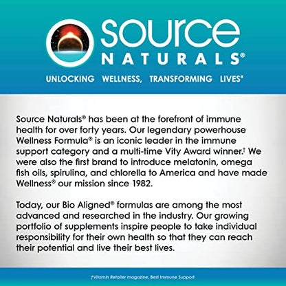 Source Naturals Wellness Immunitric, Nitric Oxide Builder for Immune System Support* - 90 Tablets