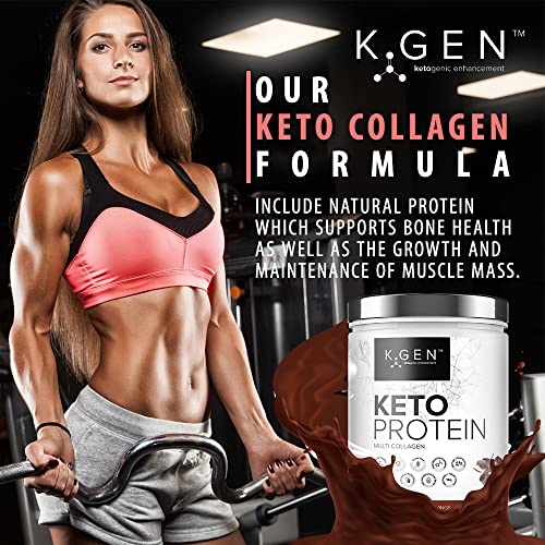 K-GEN™ Keto Collagen Protein Powder Natural Multi Collagen Chocolate Blend, Coconut MCT Vitamin C+B6 K GEN ketogenic enhancementBuy Supplements Australia