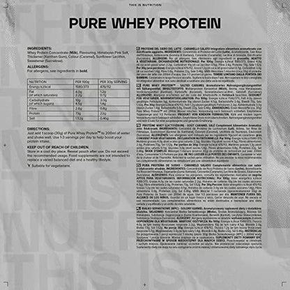 Bulk Pure Whey Protein Powder Shake, Salted Caramel, 500 g, Packaging May Vary BulkBuy Supplements Australia