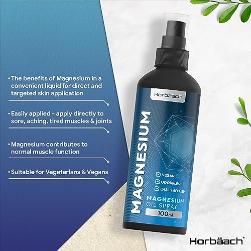 Magnesium Spray for Restless Legs, Muscles, Sleep | 100ml | Magnesium Chloride Oil HorbäachBuy Supplements Australia
