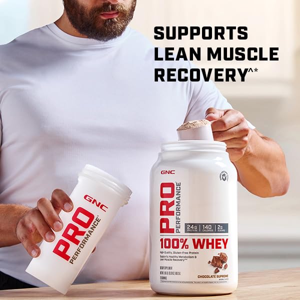 GNC Pro Performance 100% Whey Protein Powder - Chocolate Supreme, 25 Servings GNCBuy Supplements Australia