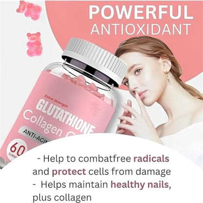 Glutathione Collagen Gummies,Glutathione Collagen Glow Gummies for Dark Spot,60 Pieces NNOVATBuy Supplements Australia
