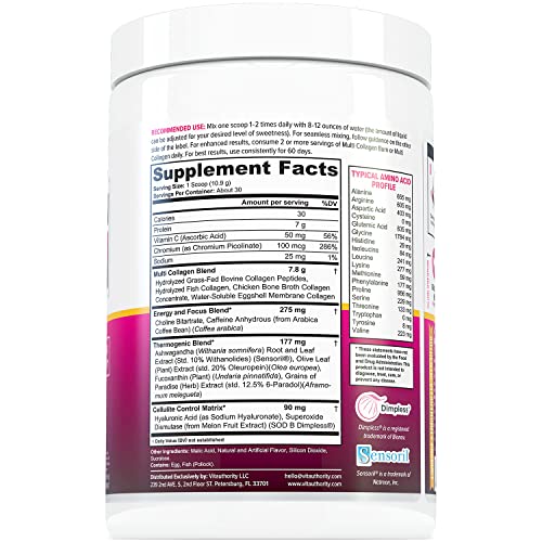 Multi Collagen Burn: Multi-Type Hydrolyzed Protein Peptides with Hyaluronic Acid, Vitamin VitauthorityBuy Supplements Australia
