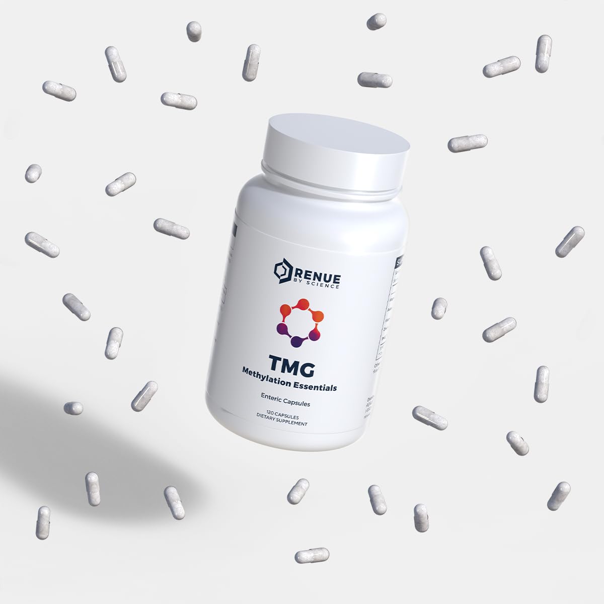 Renue By Science TMG | High Strength TMG Supplements | 120 Trimethylglycine Capsules - 900mg TMG per Serving with Vitamin B12 Vitamin B6 Folate & Zinc | Made in The USA & Third-Party Tested Renue By ScienceBuy Supplements Australia