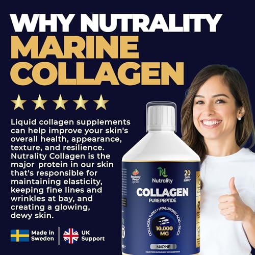 Nutrality Marine Collagen Sugar Free Liquid | Peptides, Hyaluronic Acid, Silica, Biotin, 10000mg Type 1 NutralityBuy Supplements Australia