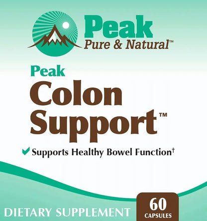 Peak Pure & Natural Colon Support - Colon Cleanse and Detox Supplement for Digestive Health - Gut Health Support with Inulin and Senna Leaf Extracts - with Fiber, Prebiotics, and Probiotics - 1 Pack Peak Pure & NaturalBuy Supplements Australia