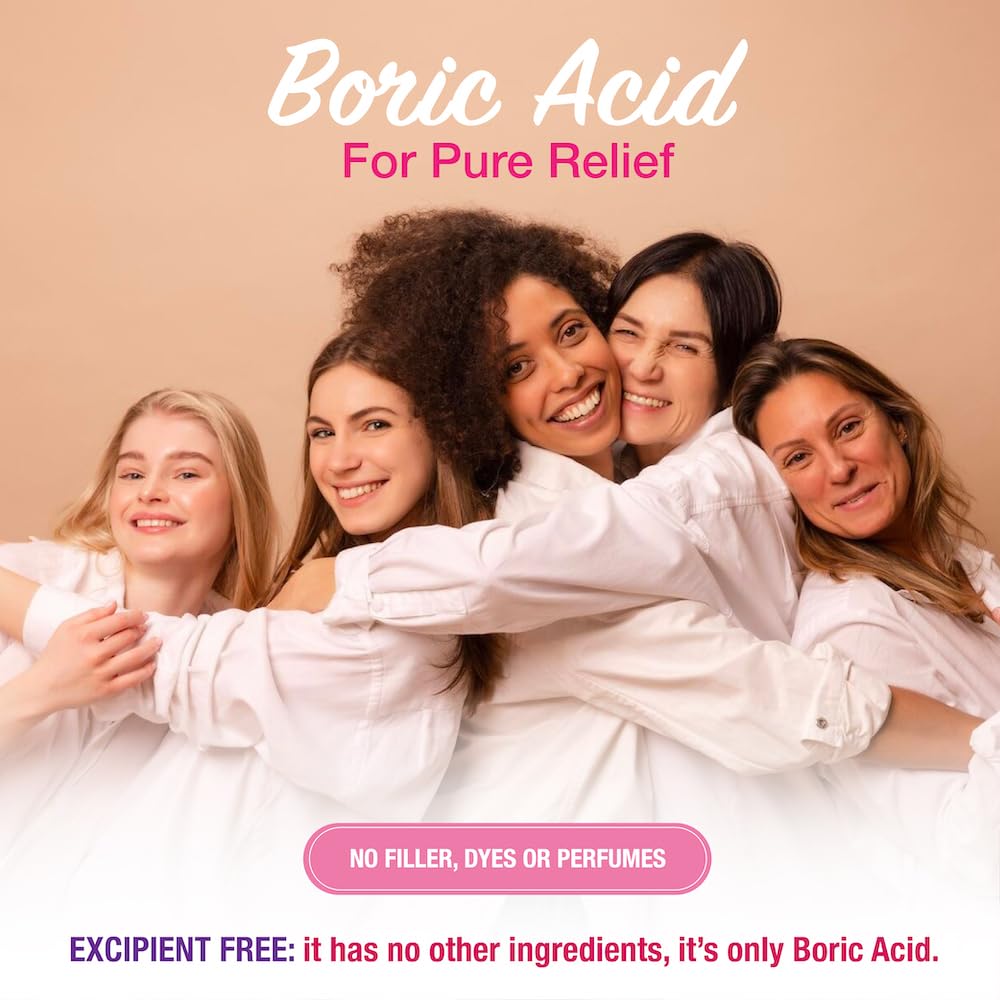 Puregen Labs Boric Acid 600 mg Vaginal Suppositories - 100% Pure | All Natural Without Dyes or Fillers P Puregen LabsBuy Supplements Australia