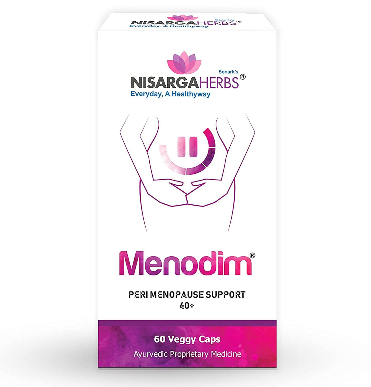 pub Nisarga Herbs Menodim, for Pre-Menopause Relief, Fatigue & Functional Imbalance Support PUBBuy Supplements Australia
