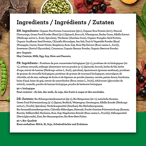 Amazing Grass Protein Superfood, Organic Vegan Protein Powder with Fruit and Vegetables Amazing GrassBuy Supplements Australia