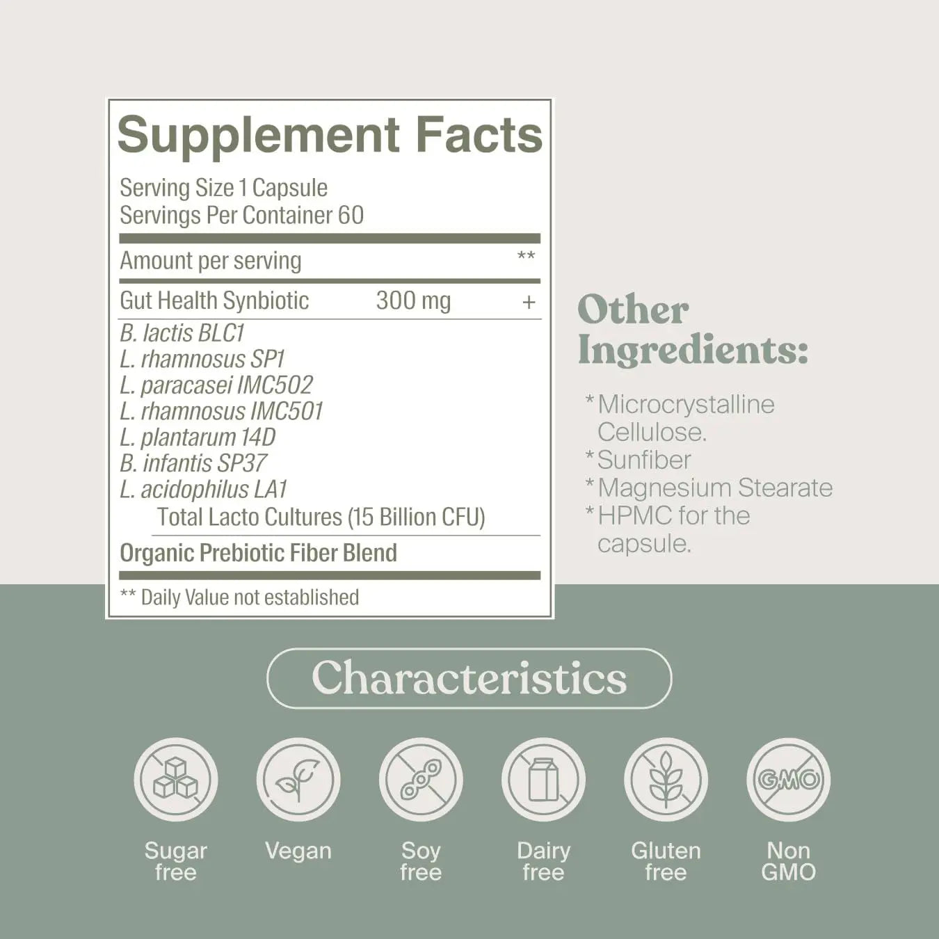 SAVVY Gut Balance Probiotics for Women & Men, 15 Billion CFU, 7 Clinically Studied Strains, Digestive Health, Immune Support, Bloating Relief, 60 Vegan Capsules, Non GMO, Sugar-Free SAVVY buy supplements Au
