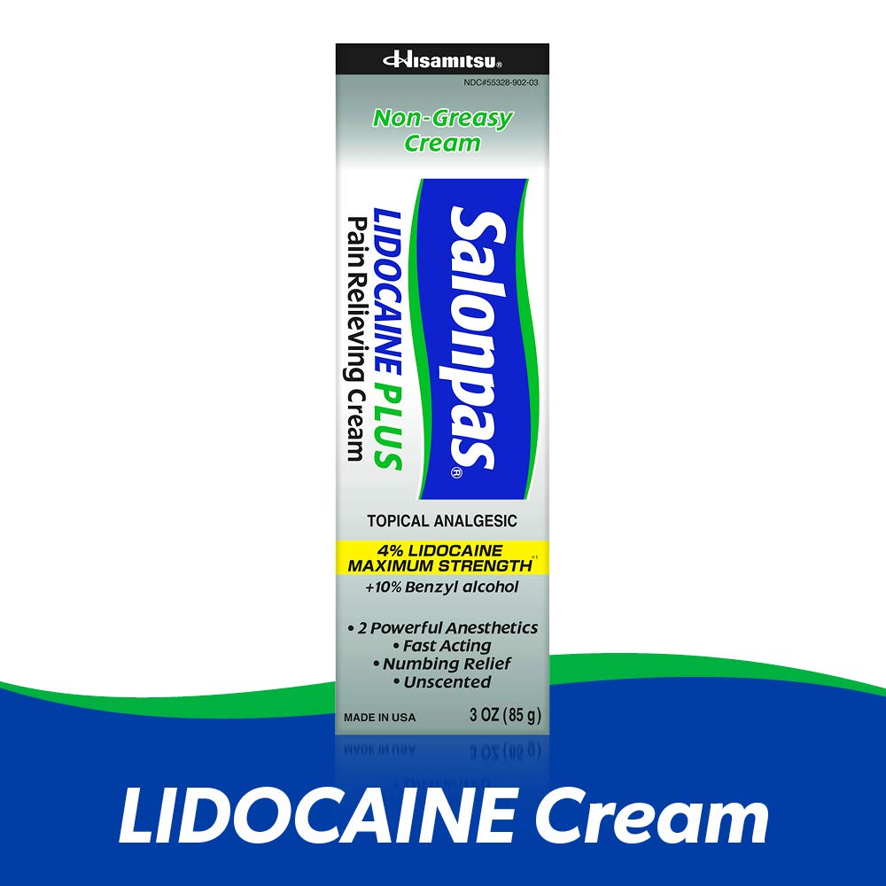 Salonpas Lidocaine Plus Pain Relieving Cream, 3 Ounce Tube SalonpasBuy Supplements Australia